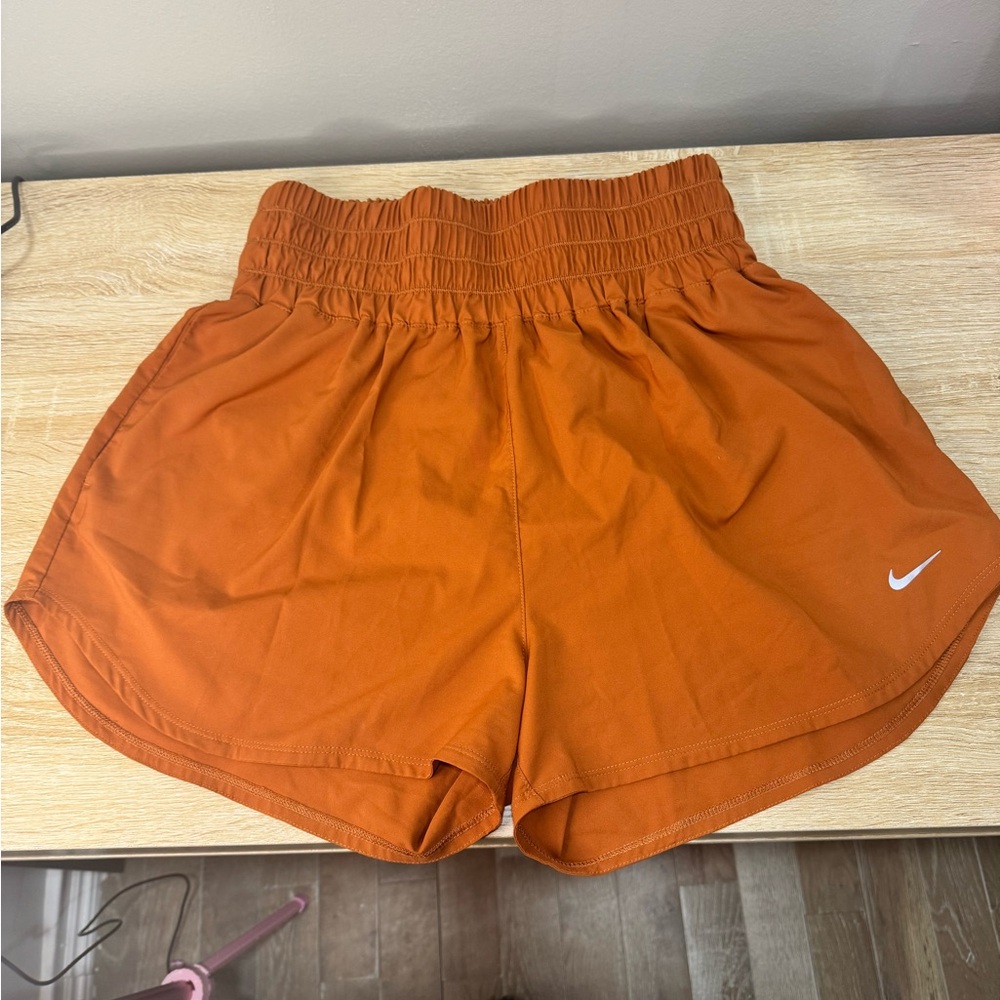 Nike Women's Burnt Orange Athletic Running Shorts